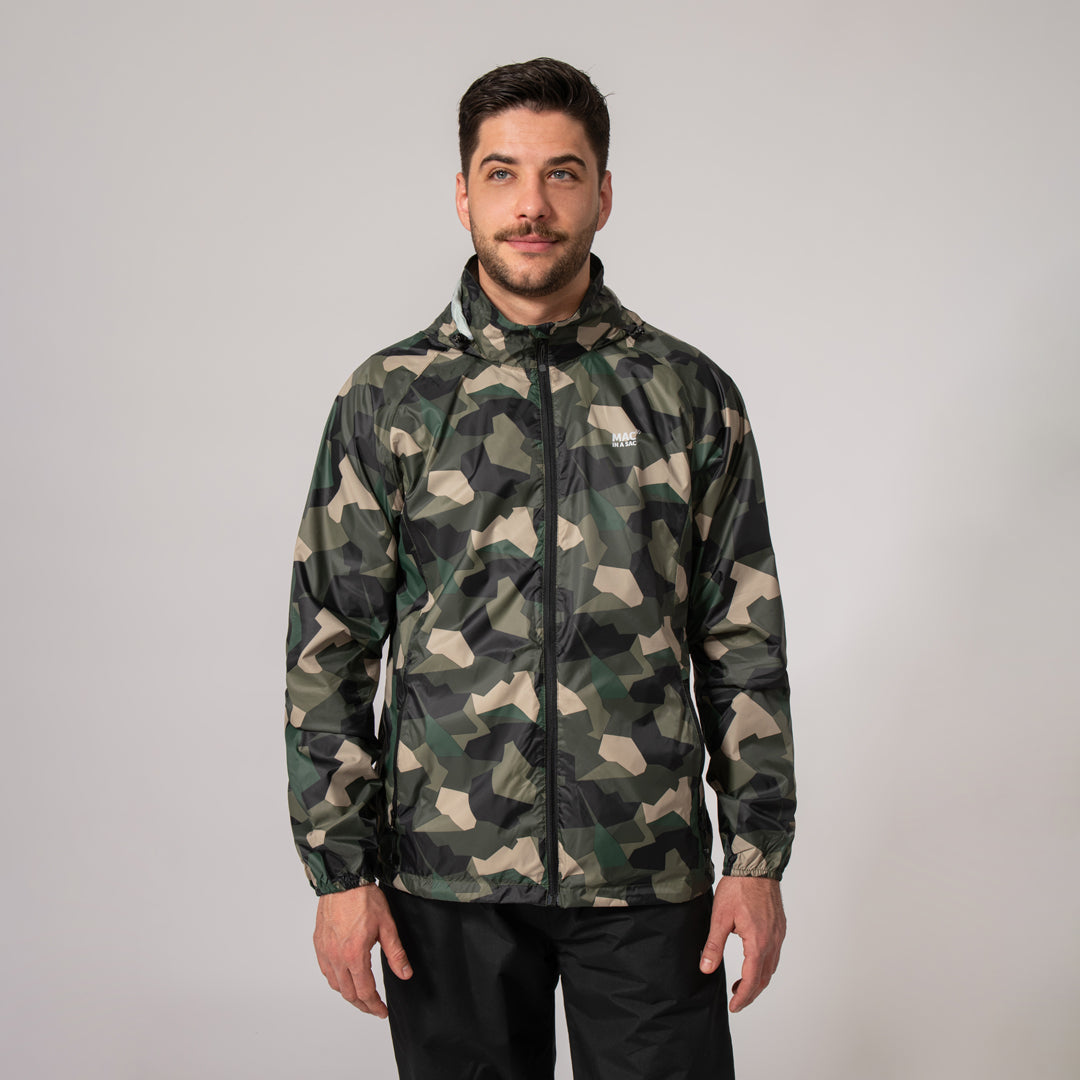 メンズウェア adress PACKABLE CAP CAMO Origin 2 Packable Jacket - Green Camo – Mac in a Sac NZ