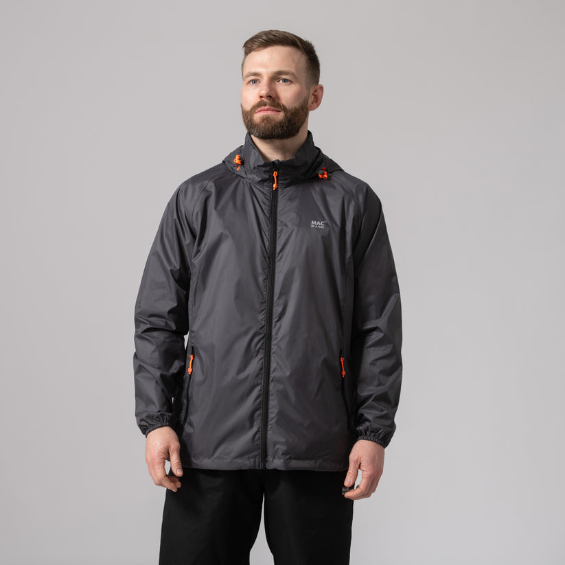 Origin Packable Jacket - Charcoal – Mac in a Sac NZ