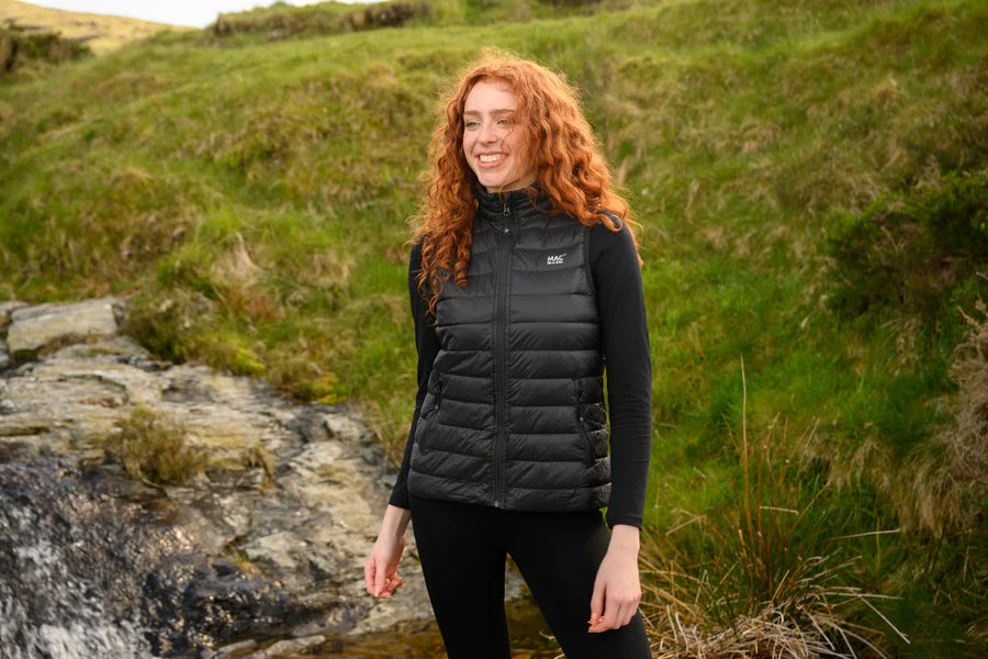 Black down vest sales ladies