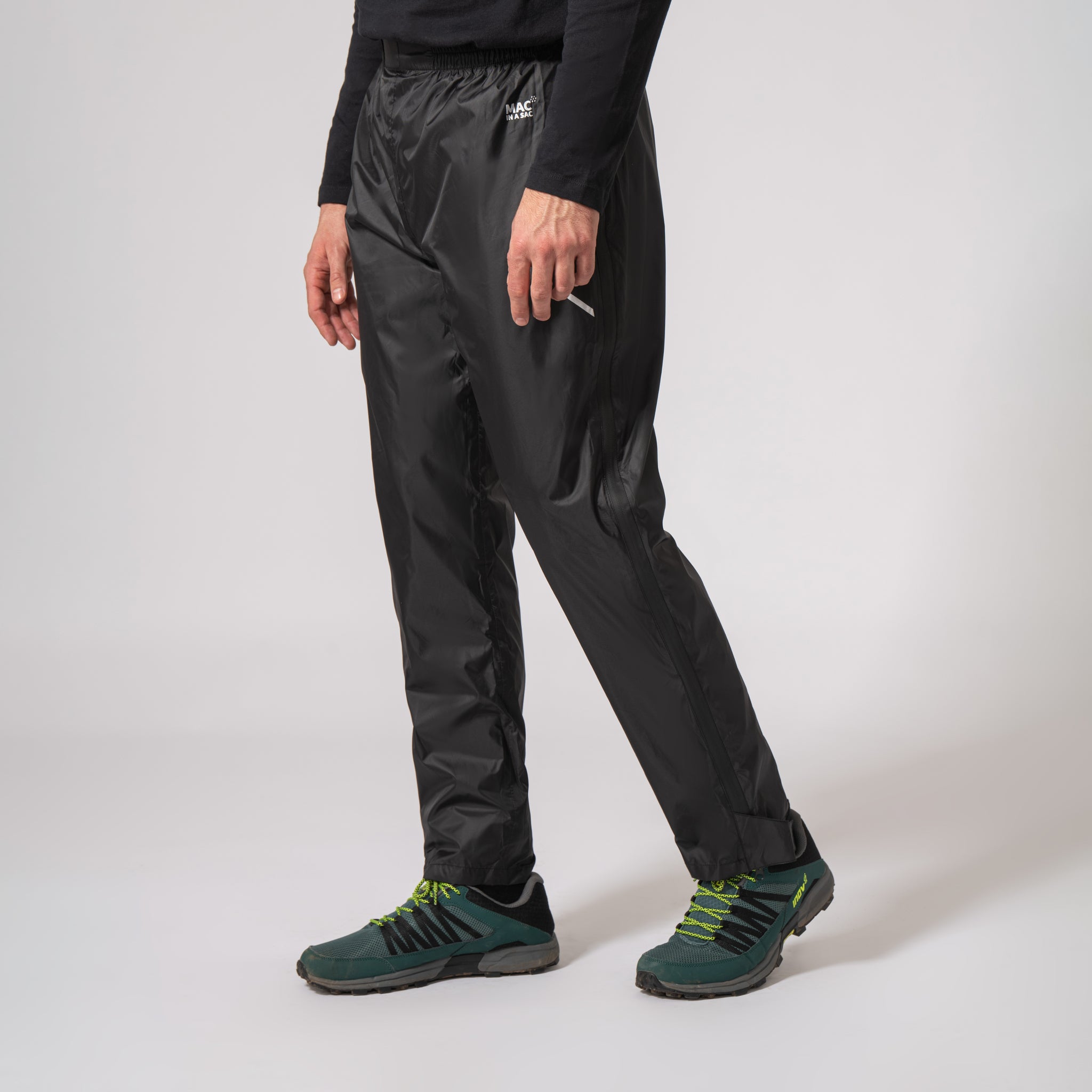 Overpants Full Zip Packable Overpants - Black