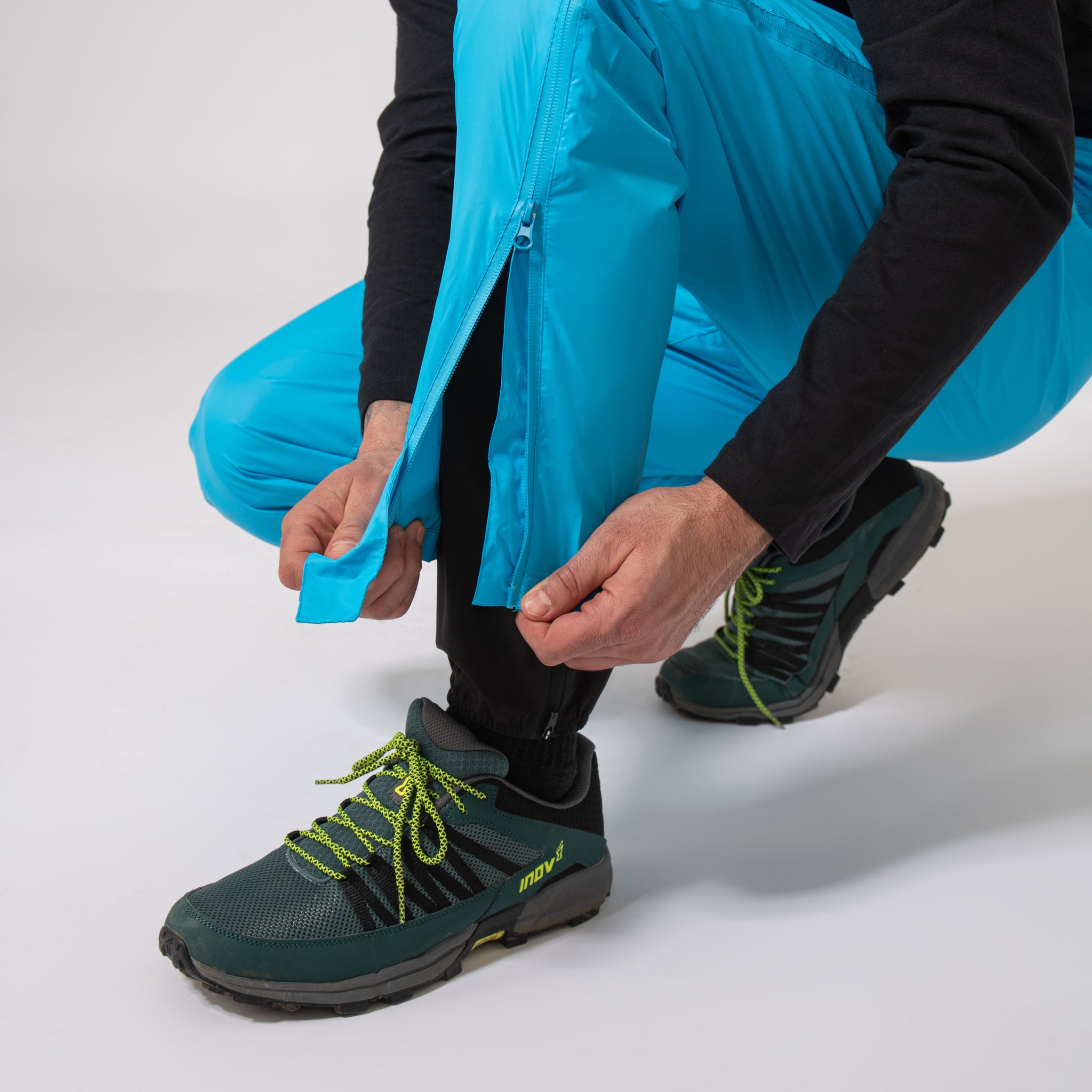 Waterproof Overpants Overpants Full Zip Packable Overpants - Neon Blue – Mac in a Sac NZ