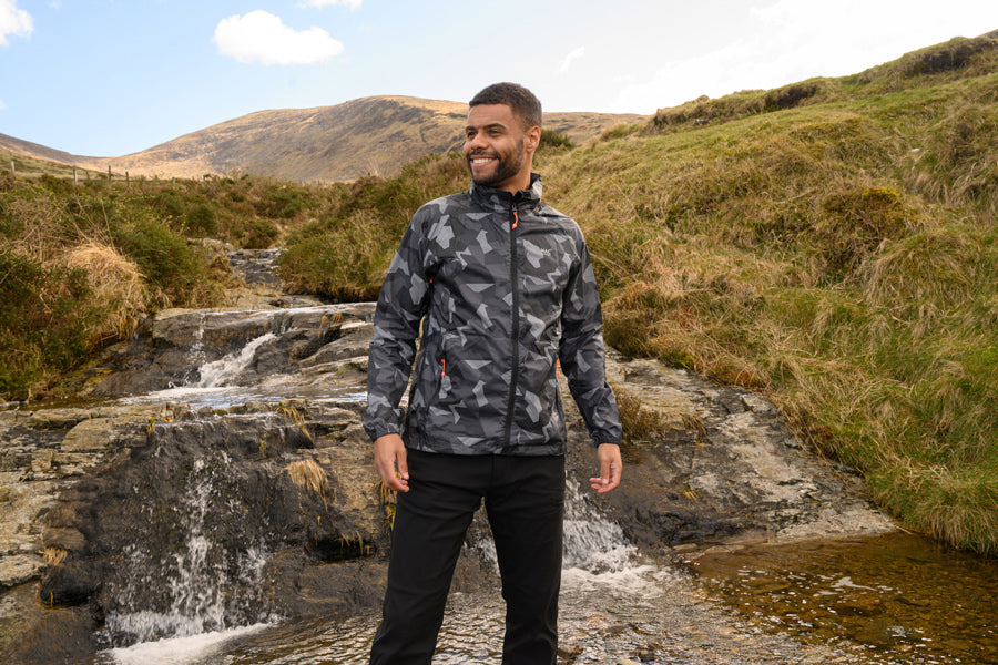 Origin Packable Jacket - Black Camo – Mac in a Sac NZ
