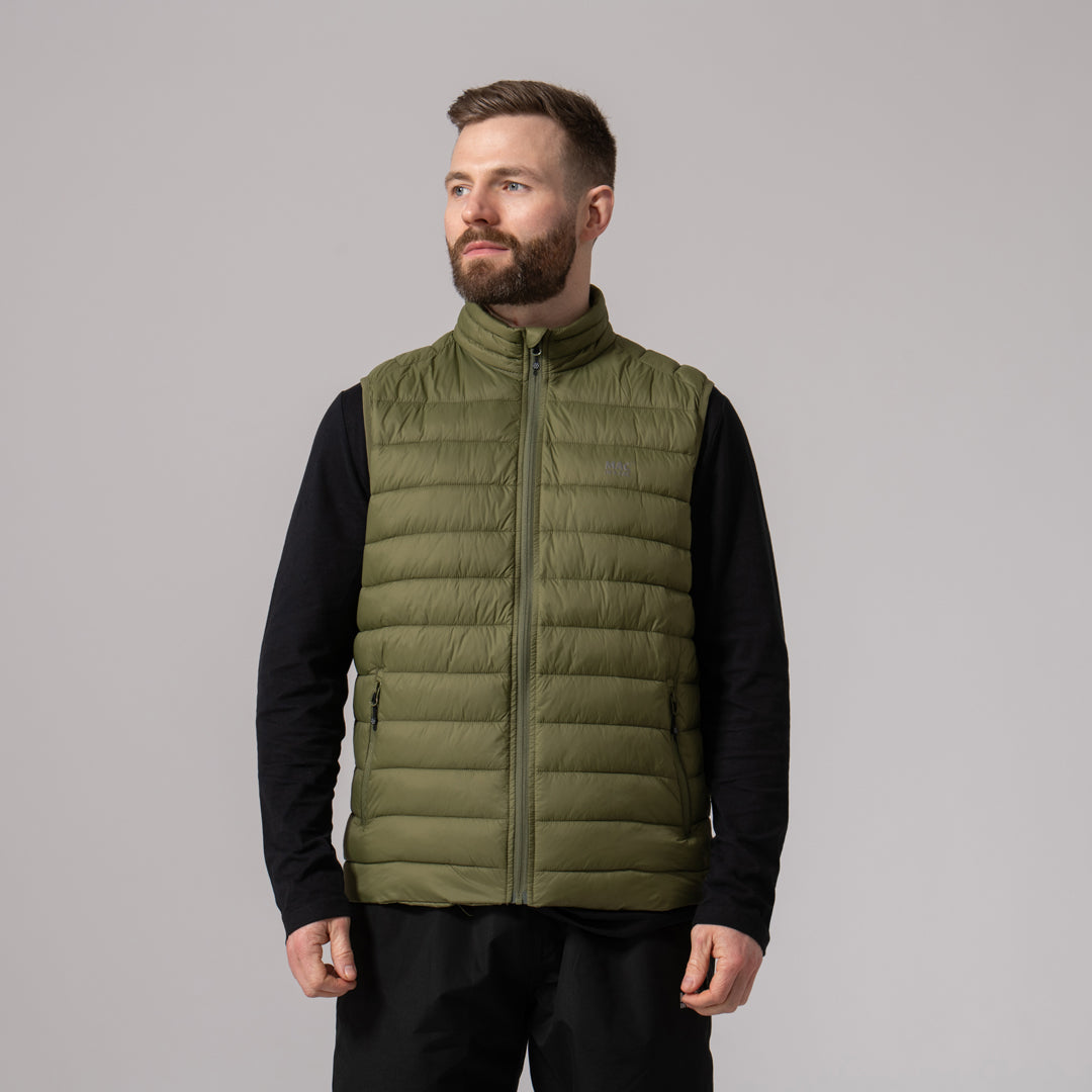 Synergy Mens Packable Vest - Khaki