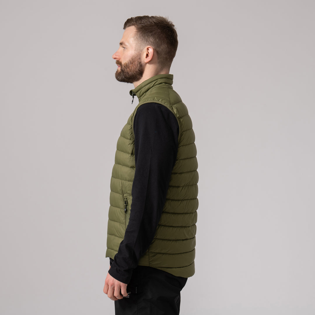 Synergy Mens Packable Vest - Khaki