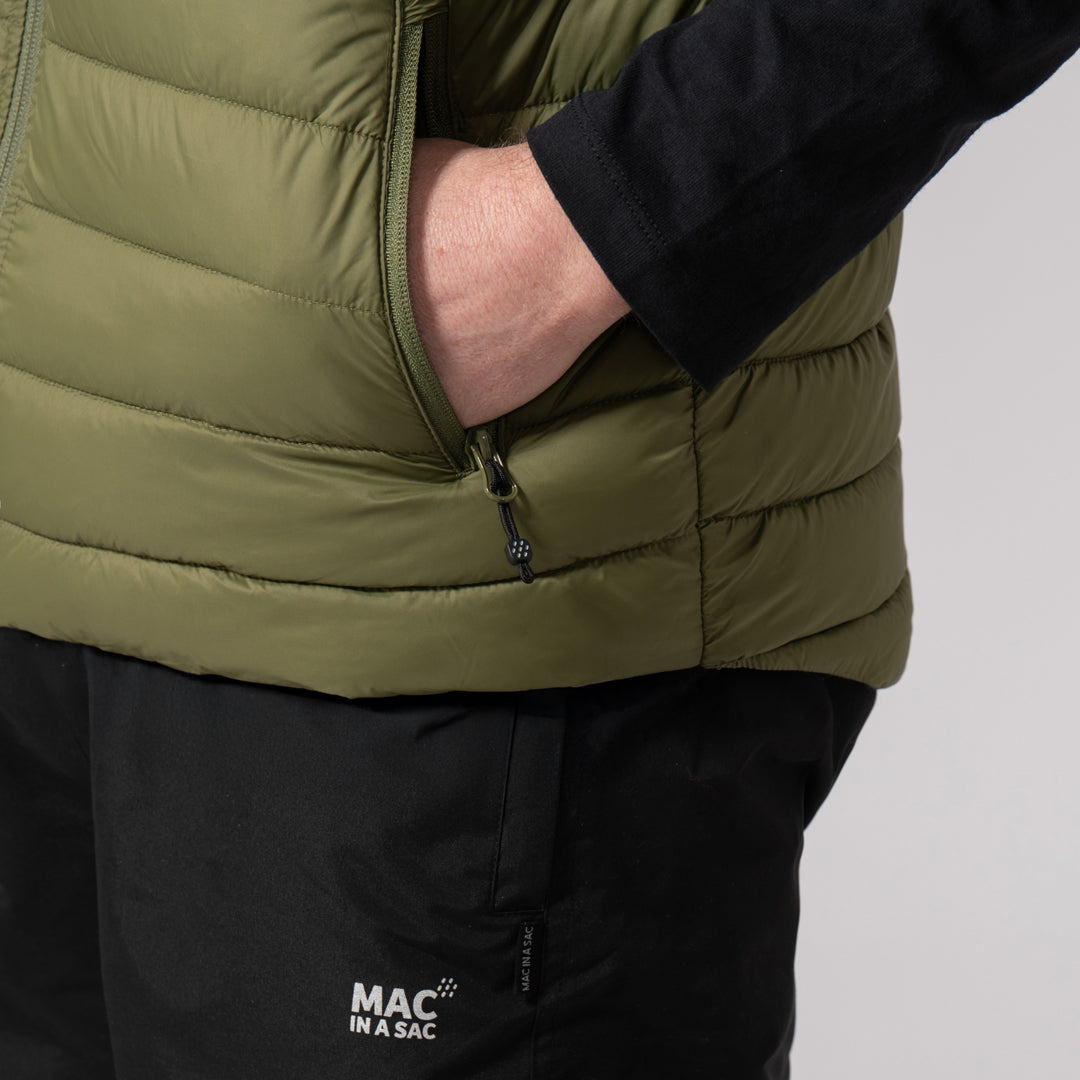 Synergy Mens Packable Vest - Khaki