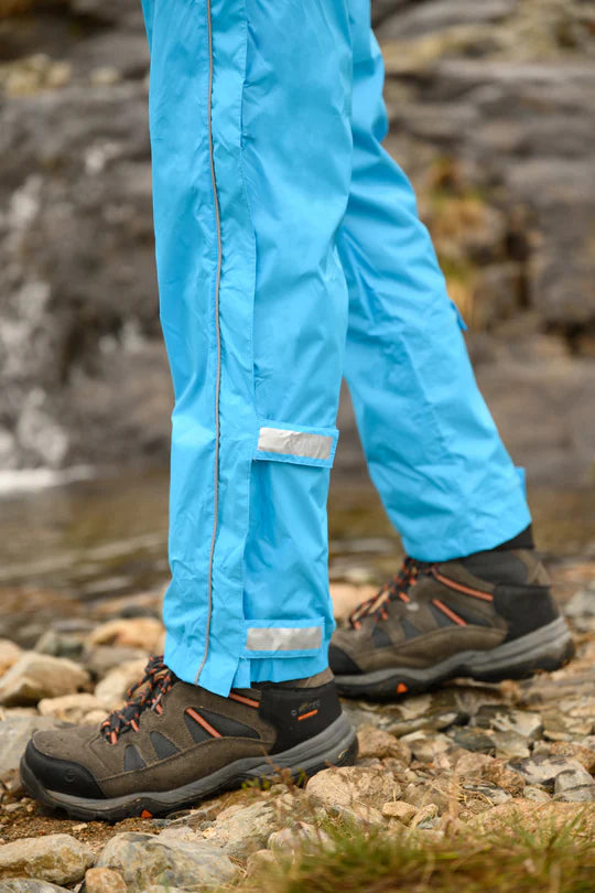 Overpants Full Zip Packable Overpants - Neon Blue