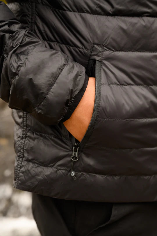 Polar Mens Reversible Down Jacket - Jet Black Charcoal