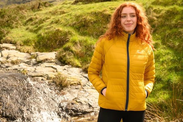 Mustard yellow on sale down jacket womens