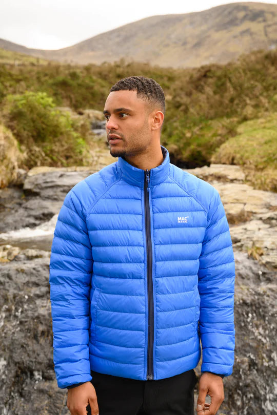 Polar Mens Reversible Down Jacket - Navy Saxe Blue