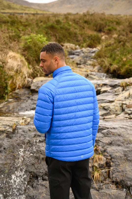 Polar Mens Reversible Down Jacket - Navy Saxe Blue