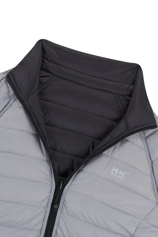 Polar Ladies Reversible Down Jacket - Black Grey