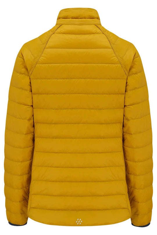 Polar Ladies Reversible Down Jacket - Navy Mustard