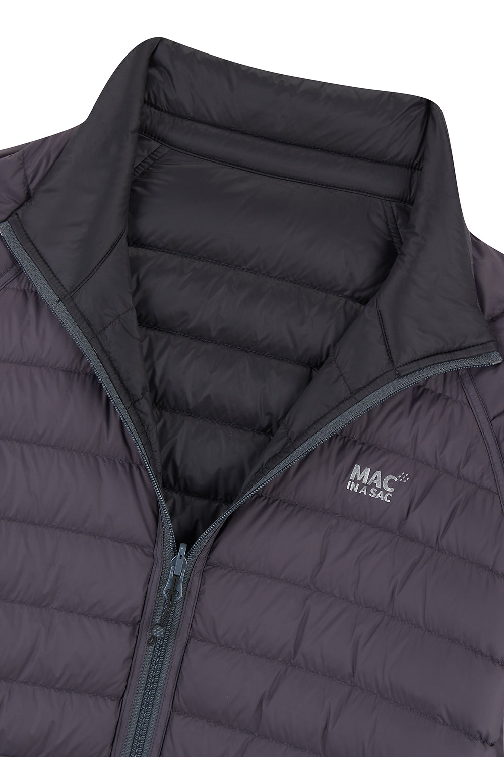 Polar Mens Reversible Down Jacket - Jet Black Charcoal