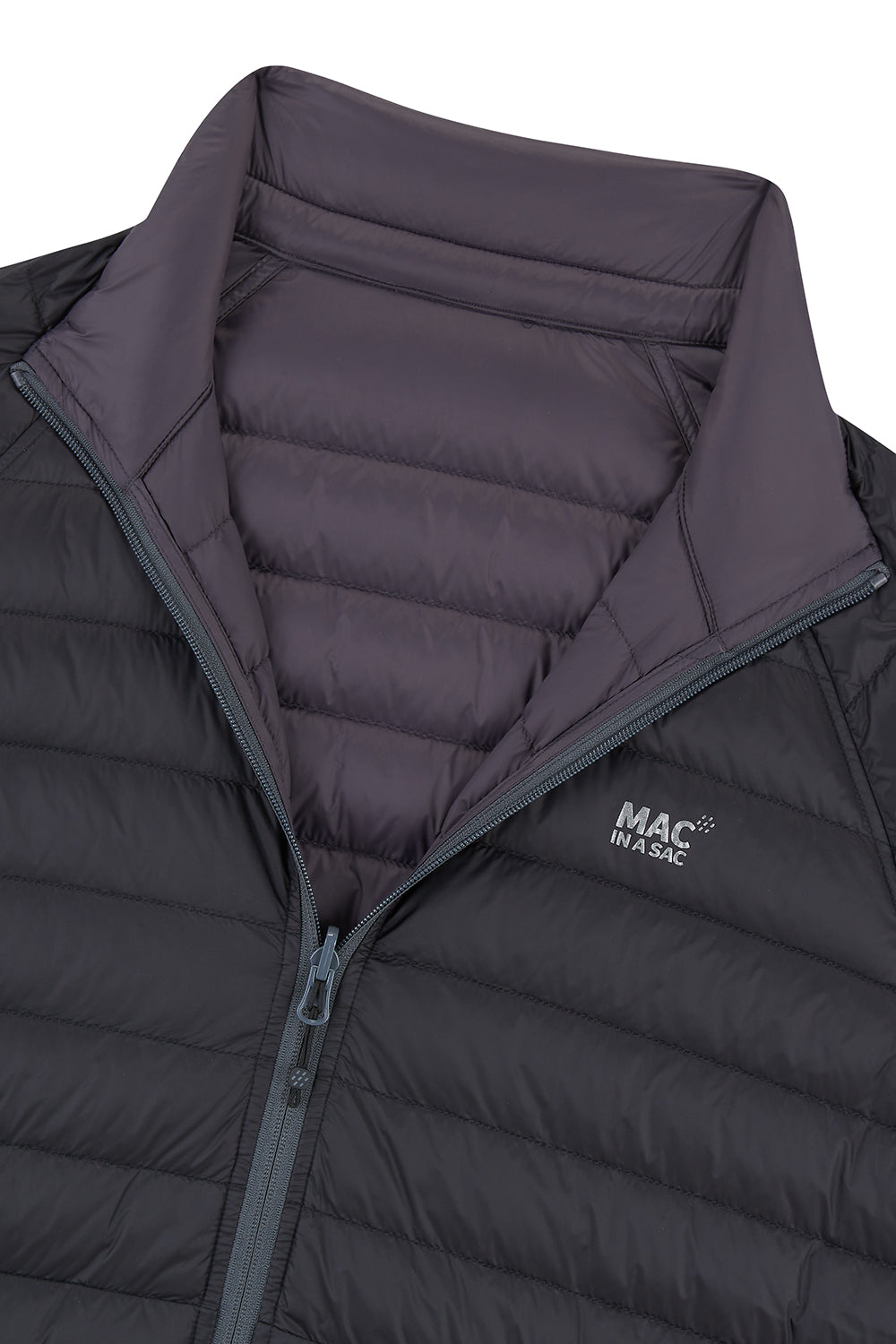 Polar Mens Reversible Down Jacket - Jet Black Charcoal