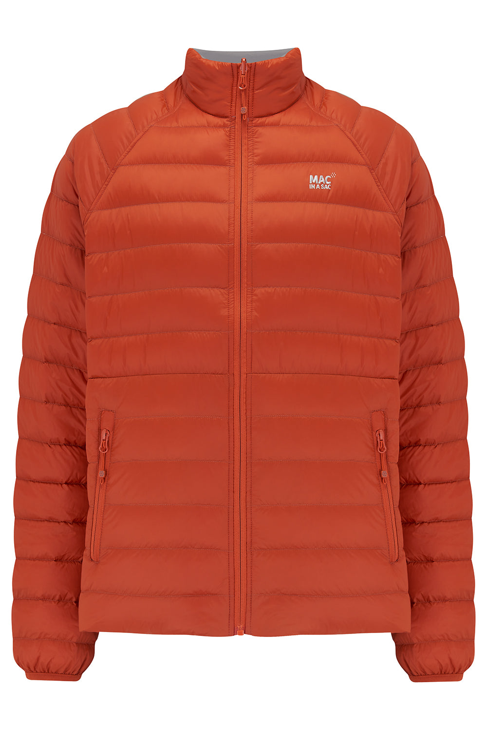 Polar Mens Reversible Down Jacket - Burnt Orange Grey