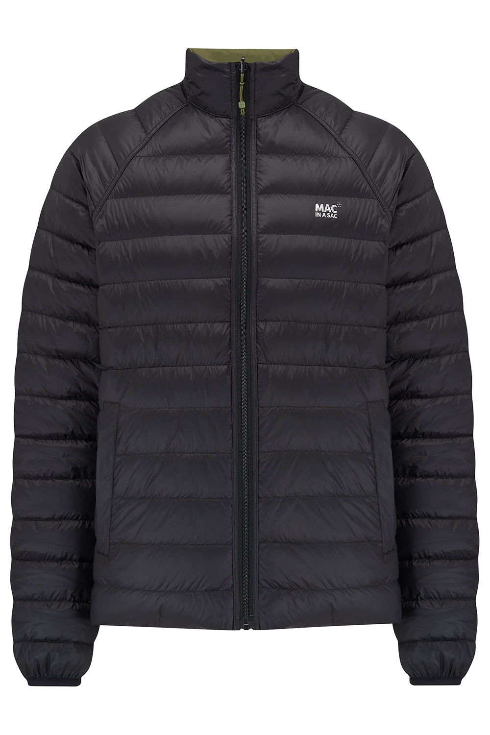 Polar Mens Reversible Down Jacket - Khaki Black