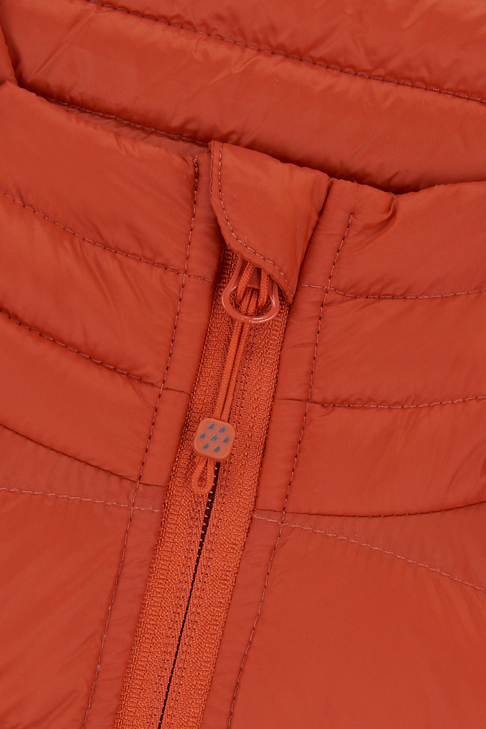 Alpine Mens Packable Down Vest - Burnt Orange